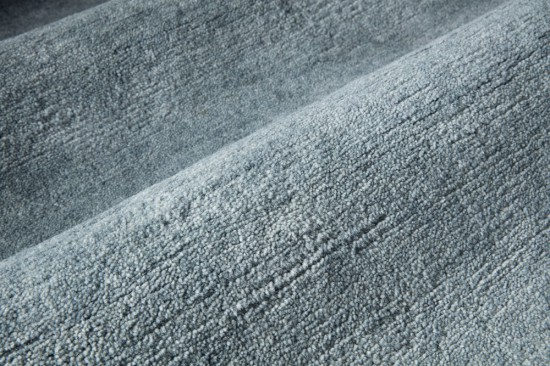 tapis blue laine noue a la main solide