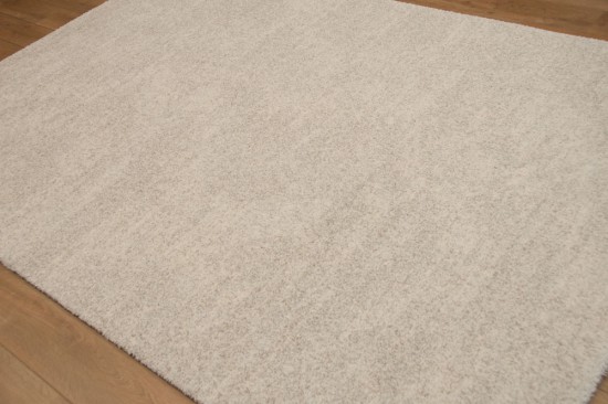 tapis blanc polypropylene synthetique tisse machinale solide
