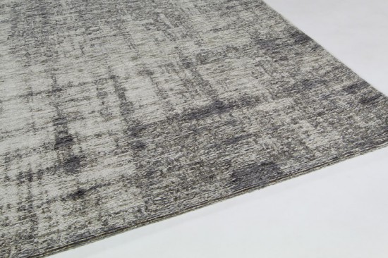katoen art silk grijs machinaal geweven vlakgeweven acryl gestreept verweerd tapijt 1