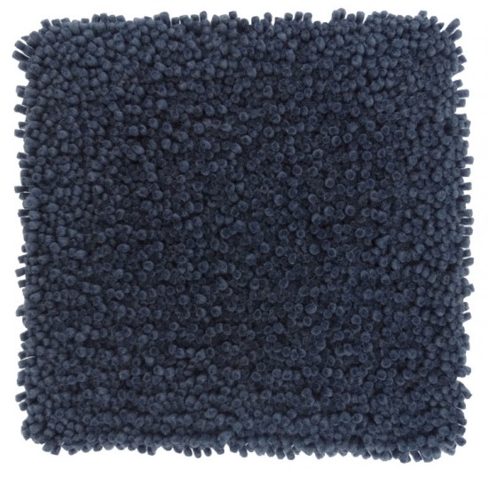 tapis blue laine tufte machinale solide