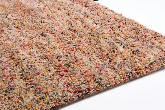 rood wol handgeweven hoogpolig multicolor tapijt
