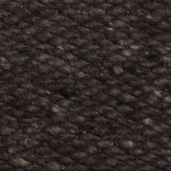 wol handgeweven vlakgeweven effen anthraciet tapijt