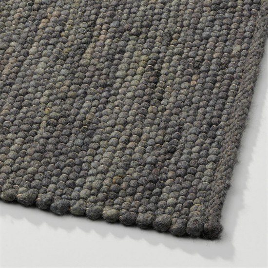 groen wol handgeweven vlakgeweven effen tapijt 8