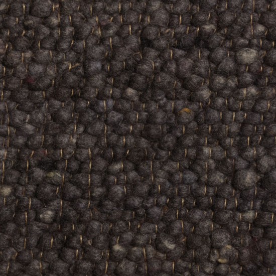 wol handgeweven vlakgeweven effen anthraciet tapijt 6