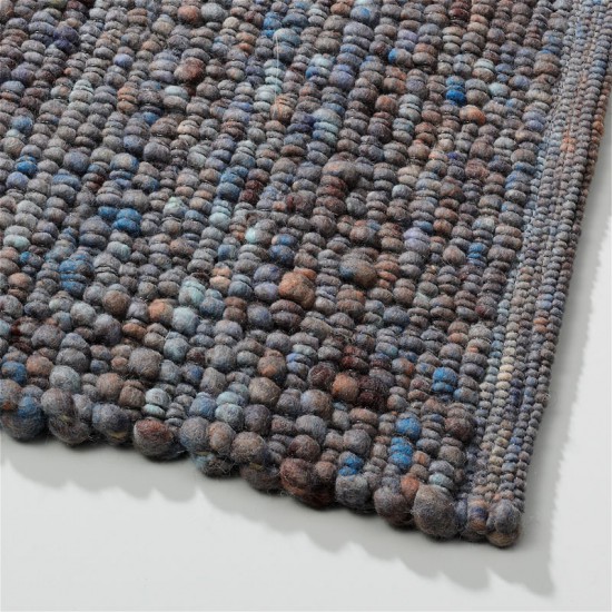 wol handgeweven bruin vlakgeweven effen tapijt 11