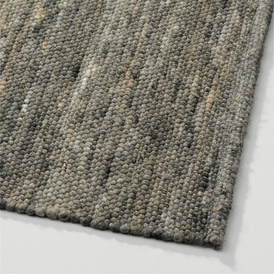 wol grijs handgeweven vlakgeweven effen tapijt 14