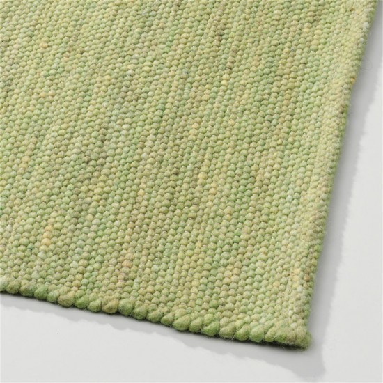groen wol handgeweven vlakgeweven effen tapijt 15