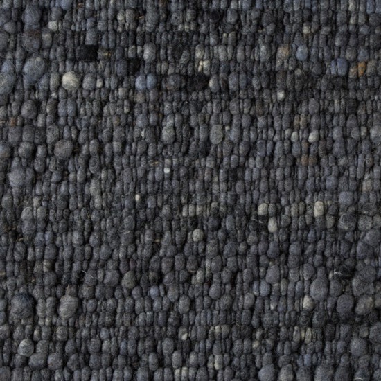 wol handgeweven vlakgeweven effen anthraciet tapijt 9