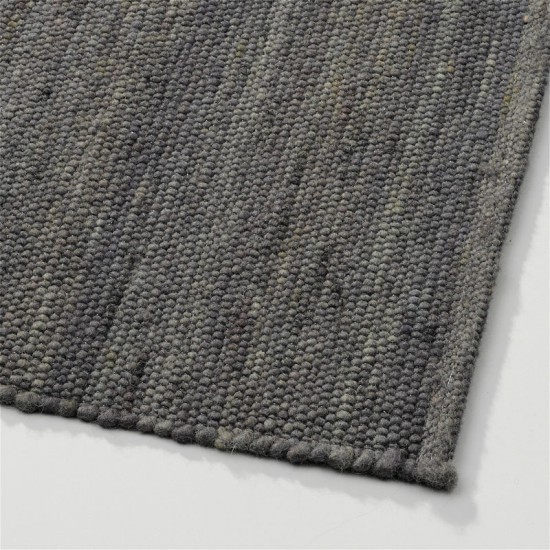 blauw wol handgeweven vlakgeweven effen tapijt 29