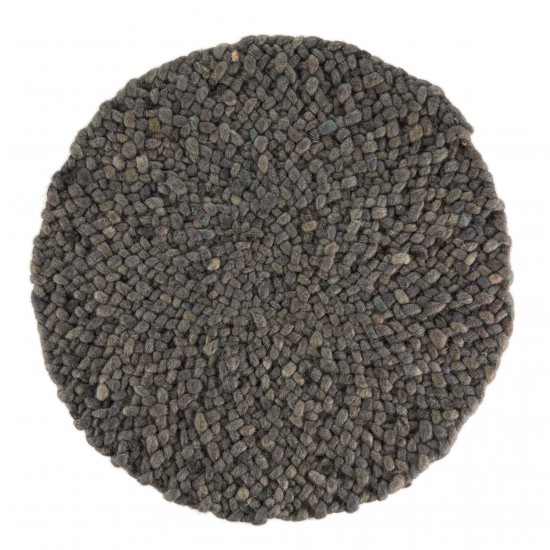 wol grijs handgeweven vlakgeweven effen tapijt 24