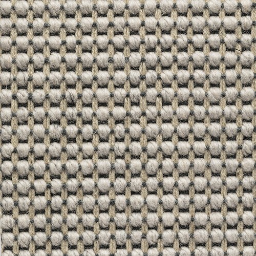 laine gris tisse machinale poil plat solide bordure