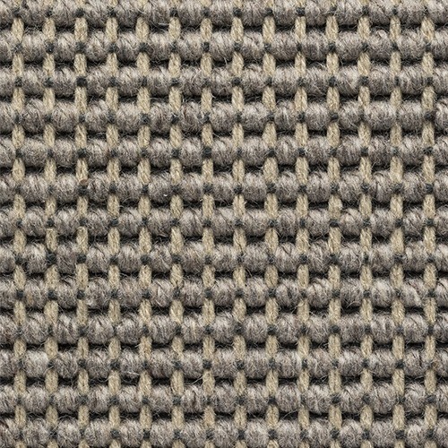 laine gris tisse machinale poil plat solide bordure 4