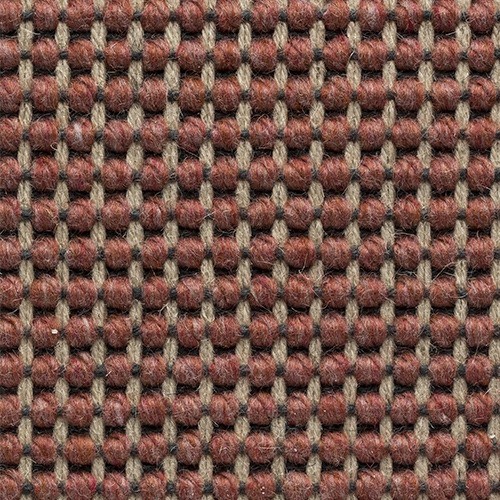 rouge laine tisse machinale poil plat solide bordure