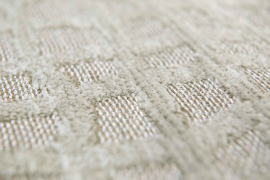 beige tisse machinale poil plat polyester nuageux 1