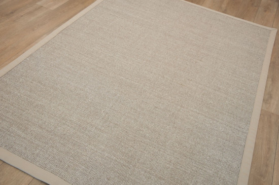 sisal beige machinaal geweven vlakgeweven effen 1