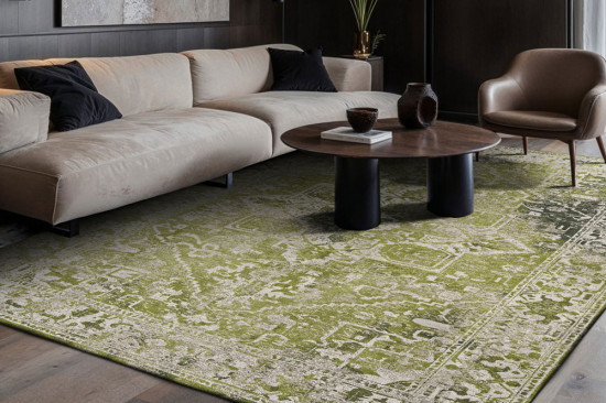 Antique Tabriz Olive Wood 9645