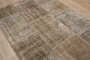 443138 Patchwork browngreen 145x200