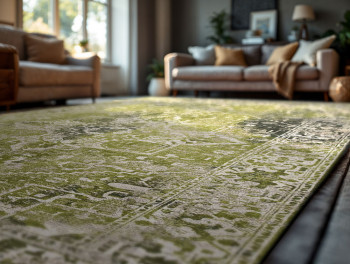 Antique Tabriz Olive Wood 9645