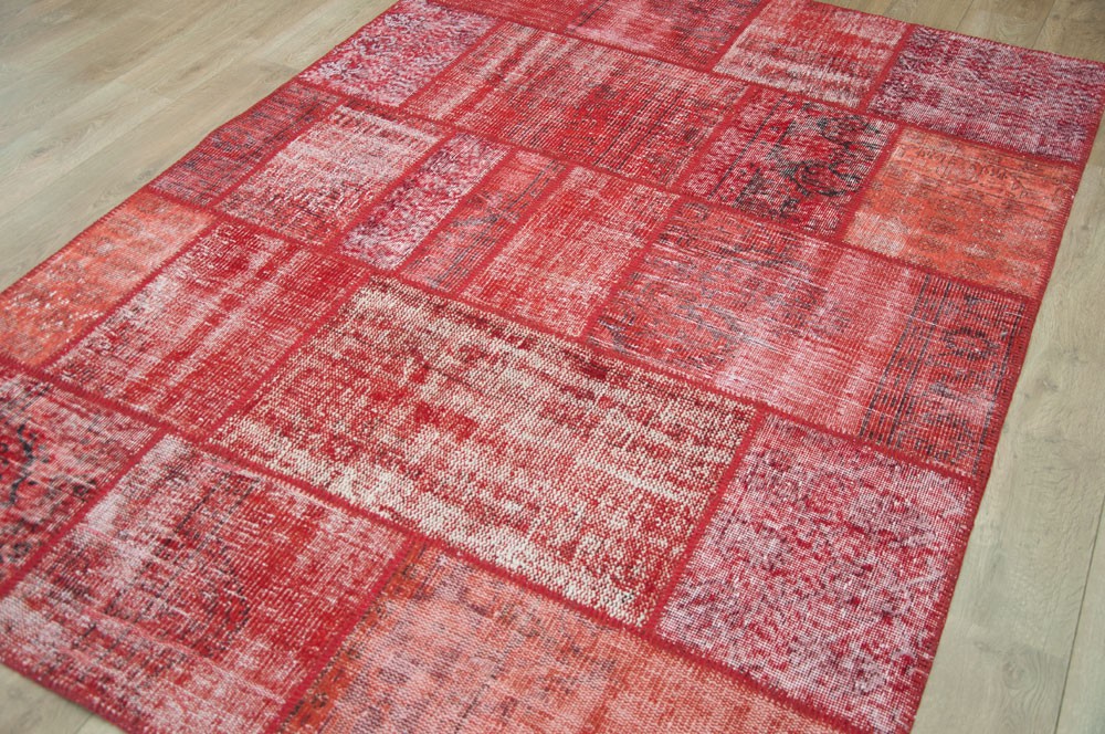 wol handgeknoopt verweerd tapijt 2