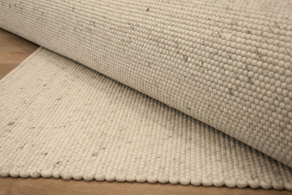 Tapis sur Mesure Tissé plat Beige